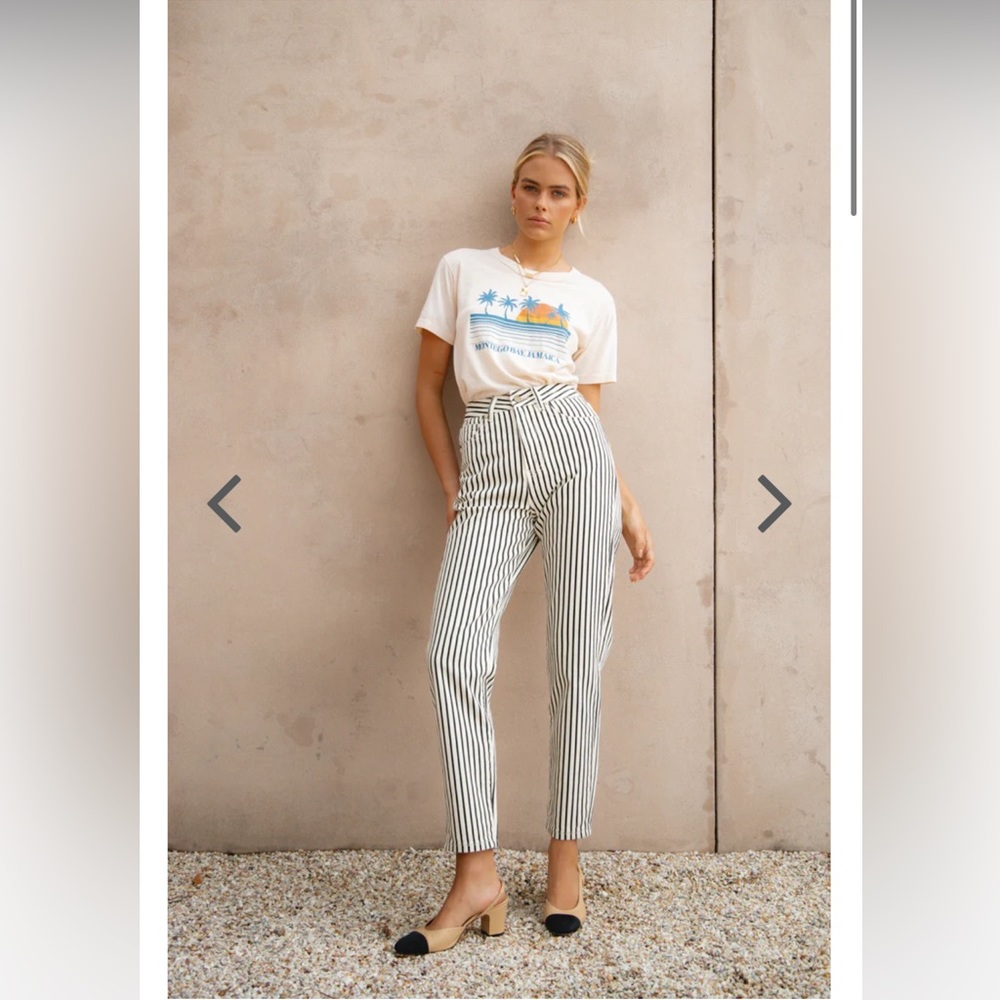 VRG GIRL STRIPED PANTS 90s Uk sizing